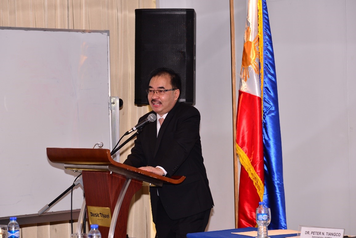 NAMRIA Administrator and UNGEGN-ASE Division Chairperson for the Philippines (2014-2018), Usec. Peter N. Tiangco delivers his opening remarks