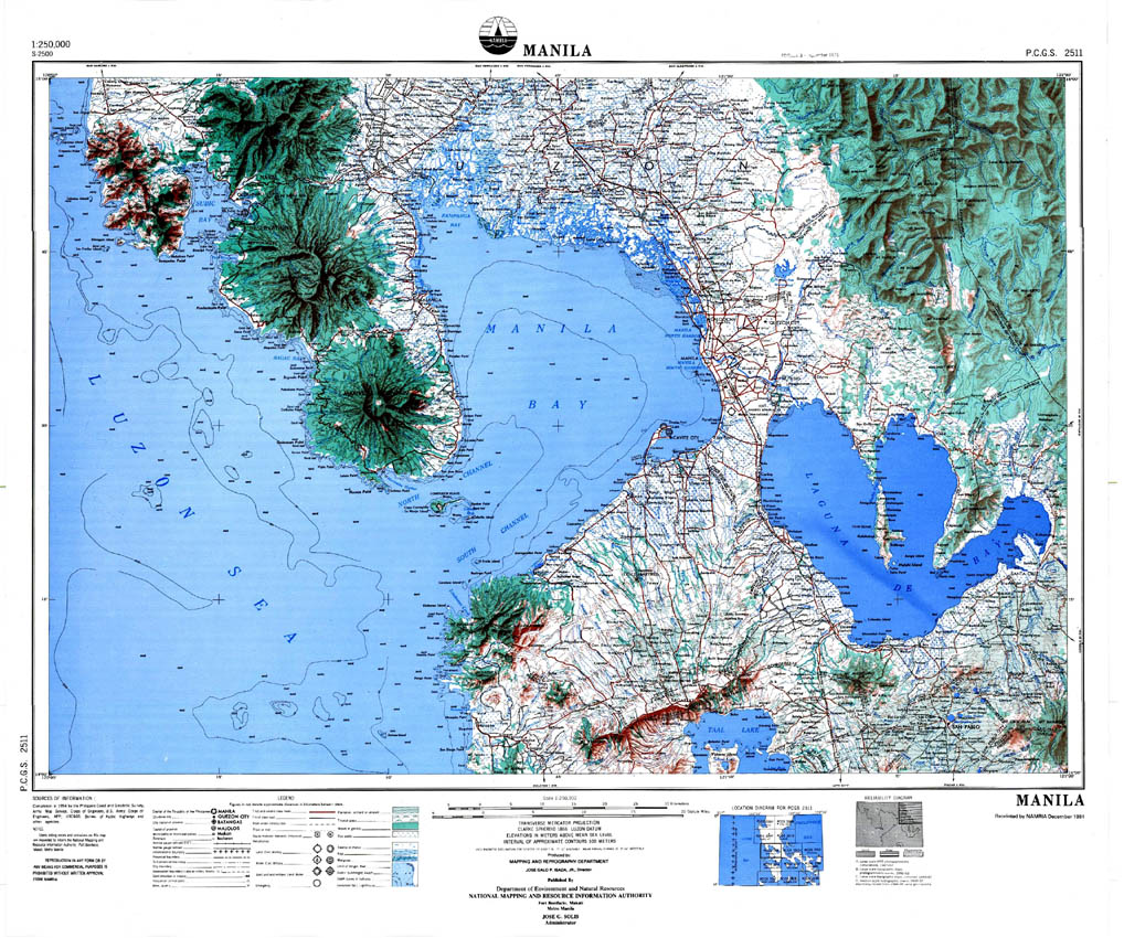 Philippine Topographic Map